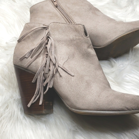 Carlos Santana Tempe Fringe Ankle Boots Size 9.5 - Picture 8 of 13
